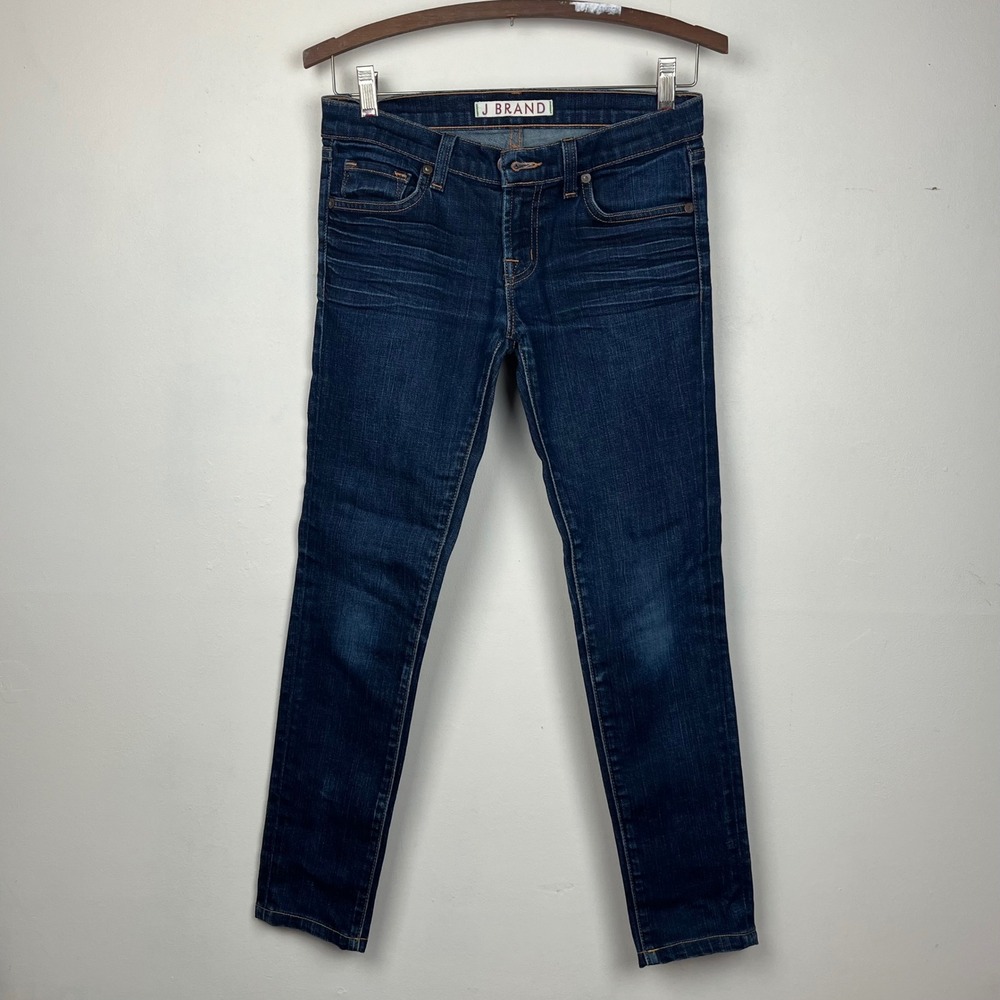J Brand 910 Ink Skinny Leg Jeans Size 25 Blue Dark Wash Indie Sleaze Streetwear